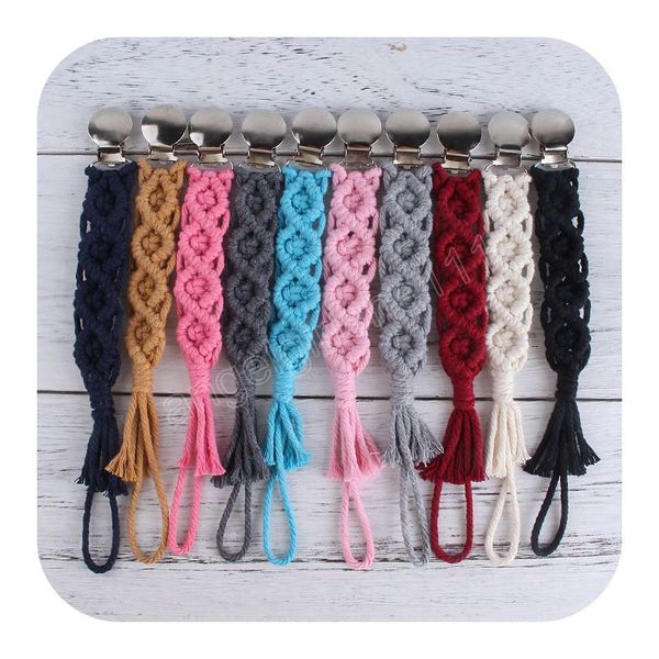 soild color pacifier chain baby creative handmade woven rope pacifier holders diy weaning teething infant anti-drop teether feeding gifts
soild color pacifier chain baby creative handmade woven rope pacifier holders diy weaning teething infant anti-drop teether feeding gifts