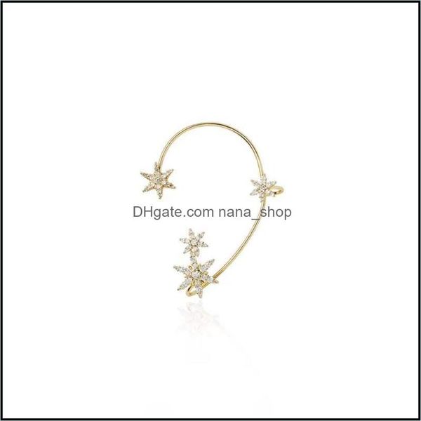 ear cuff earrings jewelry casual sier plated metal snowflake clips without piercing for women sparkling zircon wedding drop delivery 2021 bf, Silver
ear cuff earrings jewelry casual sier plated metal snowflake clips without piercing for women sparkling zircon wedding drop delivery 2021 bf, Silver