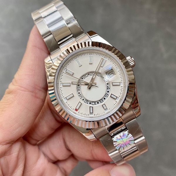 watches luxury men's watch 40mm wristwatches automatic mechanical sapphire mirror stainless steel strap double rotating week multifunct, Slivery;black
watches luxury men's watch 40mm wristwatches automatic mechanical sapphire mirror stainless steel strap double rotating week multifunct, Slivery;black