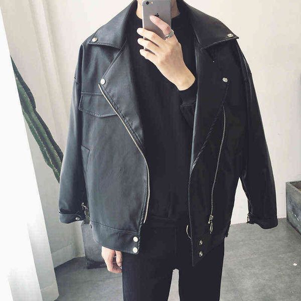 2019 fashion pu men leather jacket streetwear oversize faux fur coat men t220728, Black
2019 fashion pu men leather jacket streetwear oversize faux fur coat men t220728, Black