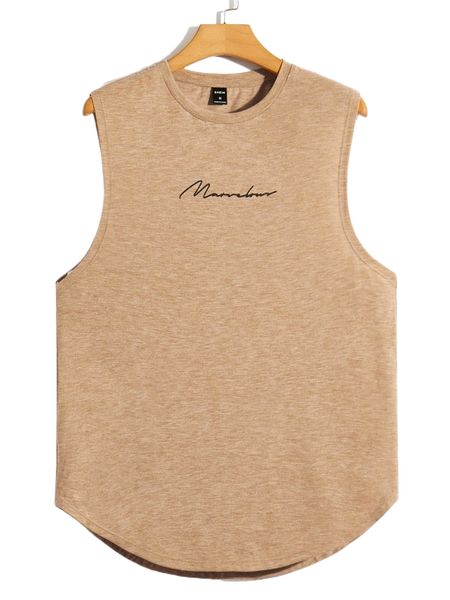 men letter graphic curved hem tank u8qy#, White;black
men letter graphic curved hem tank u8qy#, White;black