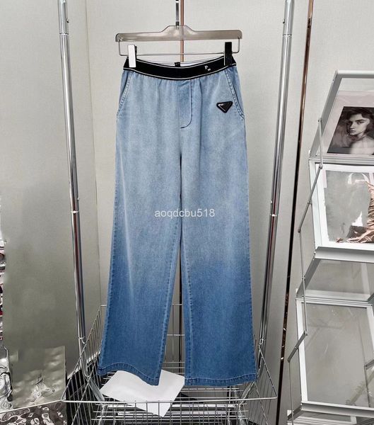 women's jeans 22 early spring pr letter webbing waist triangle simple wash gradient loose straight jeans women, Blue
women's jeans 22 early spring pr letter webbing waist triangle simple wash gradient loose straight jeans women, Blue