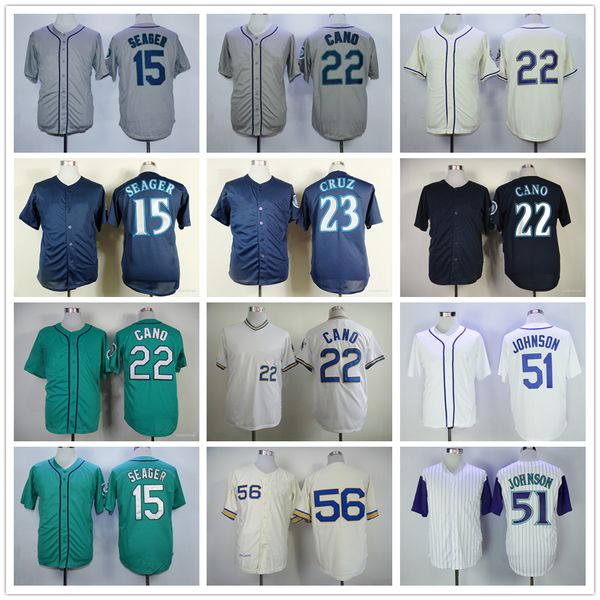 vintage college baseball wears jersey 15 kyle seager 22 robinson cano 23 nelson cruz 51 suzuki ichiro 56 jim bouton jerseys men women youth, Black
vintage college baseball wears jersey 15 kyle seager 22 robinson cano 23 nelson cruz 51 suzuki ichiro 56 jim bouton jerseys men women youth, Black
