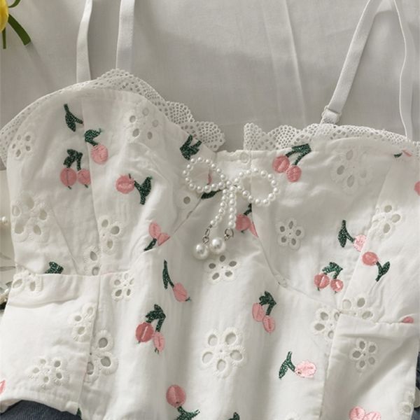 korean fashion corset shirt floral lace blouses hollow out slim tees vest for female y2k crop women summer chic 220427, White
korean fashion corset shirt floral lace blouses hollow out slim tees vest for female y2k crop women summer chic 220427, White