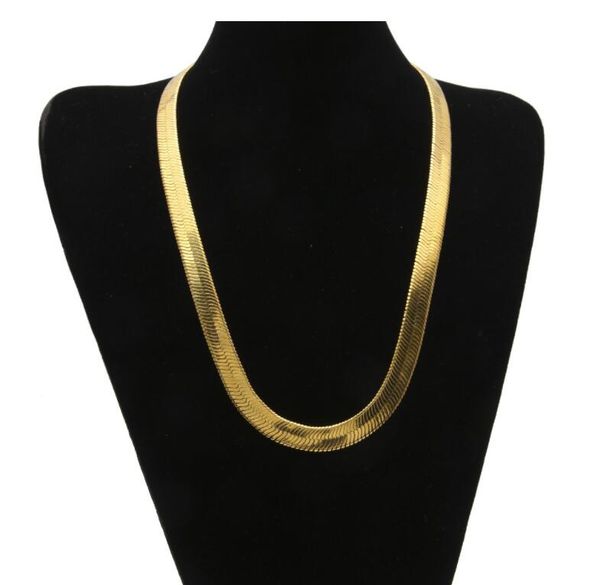 18k men's and women's link flat snake bone gold plated chain 55cm short clavicle blade chain 5mm, Silver
18k men's and women's link flat snake bone gold plated chain 55cm short clavicle blade chain 5mm, Silver