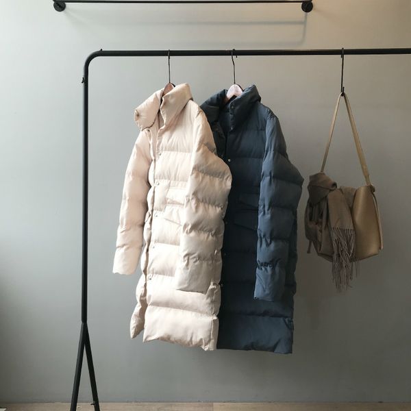 thick down cotton jacket oversize long parkas winter sleeve buttons pockets female warm puffer parka branded 201027, Black
thick down cotton jacket oversize long parkas winter sleeve buttons pockets female warm puffer parka branded 201027, Black