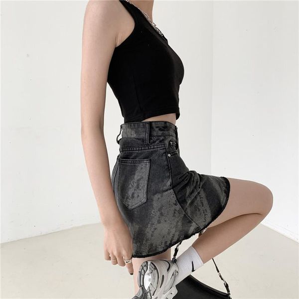 women clothes y2k tie dye denim skirts summer high waist vintage letters mini skirt female harajuku bottoms ropa mujer dk033, Black
women clothes y2k tie dye denim skirts summer high waist vintage letters mini skirt female harajuku bottoms ropa mujer dk033, Black