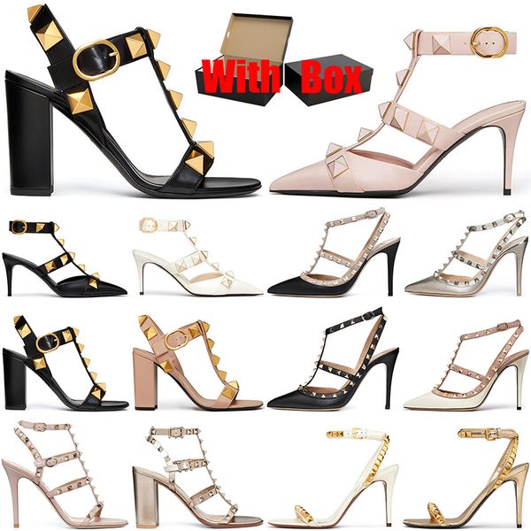 with box designer heels womens luxury dress shoes high glitter rivets triple black nude pink white patent leather suede party wedding shoe s
with box designer heels womens luxury dress shoes high glitter rivets triple black nude pink white patent leather suede party wedding shoe s