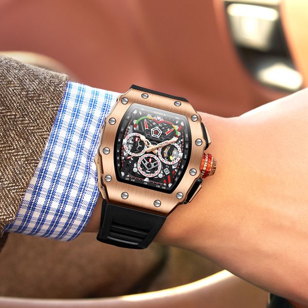 fashion brand mens watches luxury casual wristwatch chronograph quartz watch for men, Slivery;brown
fashion brand mens watches luxury casual wristwatch chronograph quartz watch for men, Slivery;brown
