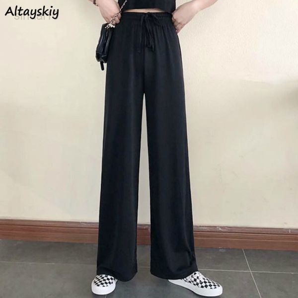 wide blowjob pants women pure black lace-up korean style loose leisure high waists female spring long daily pants streetwear fall l220725, Black;white
wide blowjob pants women pure black lace-up korean style loose leisure high waists female spring long daily pants streetwear fall l220725, Black;white