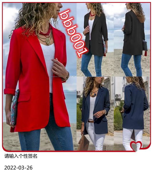 fashion autumn women suit casual solid long sleeve blazers style slim office lady business jacket blazer mujer, White;black
fashion autumn women suit casual solid long sleeve blazers style slim office lady business jacket blazer mujer, White;black