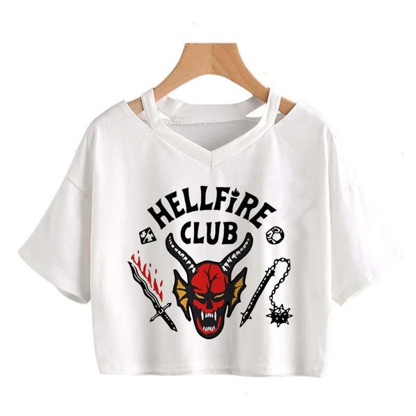 hellfire club stranger things season 4 women t shirt crop funny femme eleven fashion ulzzang female harajuku t-shirt, White
hellfire club stranger things season 4 women t shirt crop funny femme eleven fashion ulzzang female harajuku t-shirt, White