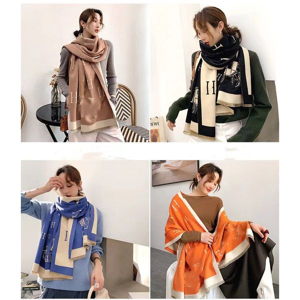 fashion designer woman cashmere scarf 4 seasons classic scarve luxury printed alphabet scarves autumn winter tassel shawl style 4color chris, Blue;gray
fashion designer woman cashmere scarf 4 seasons classic scarve luxury printed alphabet scarves autumn winter tassel shawl style 4color chris, Blue;gray