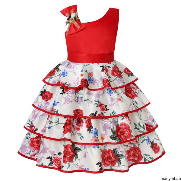 2022 new flower girl dress fashion multi-layer printing cake dresses princess slanted shoulder bow prom party dress wedding, Red;yellow
2022 new flower girl dress fashion multi-layer printing cake dresses princess slanted shoulder bow prom party dress wedding, Red;yellow