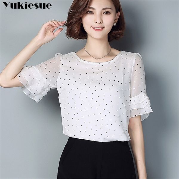 plus size 5xl chiffon blouse shirt femme women blusas summer short sleeve dot womens blouses and ladies clothess shirts 210412, White
plus size 5xl chiffon blouse shirt femme women blusas summer short sleeve dot womens blouses and ladies clothess shirts 210412, White