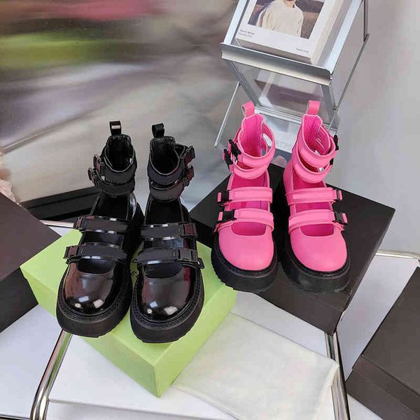 slippers thick soled lock catch cool boots dark department big round head small leather shoes hollowed out martin women's high sweet, Black
slippers thick soled lock catch cool boots dark department big round head small leather shoes hollowed out martin women's high sweet, Black