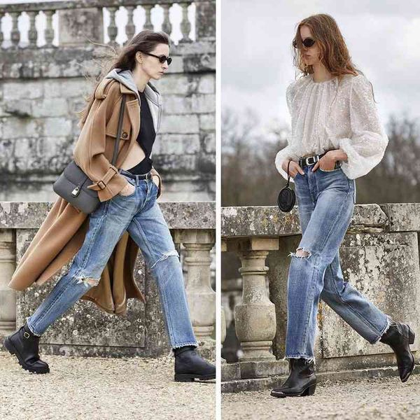 women's leggings spring catwalk high waist washed worn out jeans cel versatile straight pants 1g2i, Black
women's leggings spring catwalk high waist washed worn out jeans cel versatile straight pants 1g2i, Black