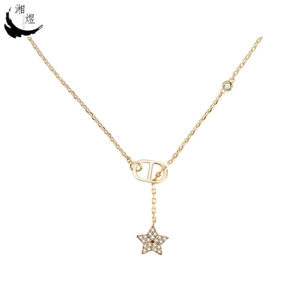 2022 20% off designer jewelry star necklace female letter five pointed star pendant clavicle chain simple temperament net red minority desig, Silver
2022 20% off designer jewelry star necklace female letter five pointed star pendant clavicle chain simple temperament net red minority desig, Silver