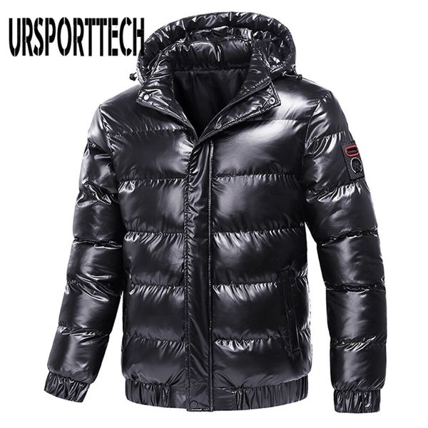 bright leather winter men's jacket casual parka outwear waterproof thicken warm stand collar outwear coat men clothing 201127, Black
bright leather winter men's jacket casual parka outwear waterproof thicken warm stand collar outwear coat men clothing 201127, Black