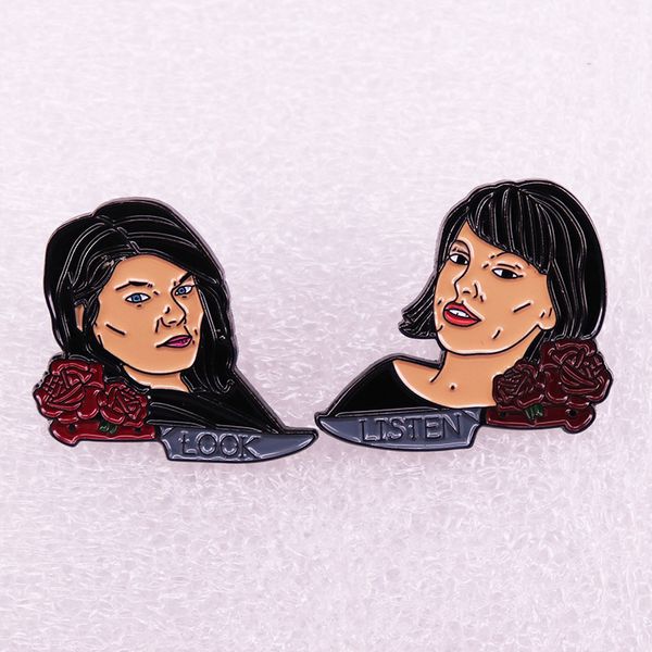 my favorite murder enamel pin set true crime comedy podcast hosts look listen knife medal brooch badge accessories, Blue
my favorite murder enamel pin set true crime comedy podcast hosts look listen knife medal brooch badge accessories, Blue