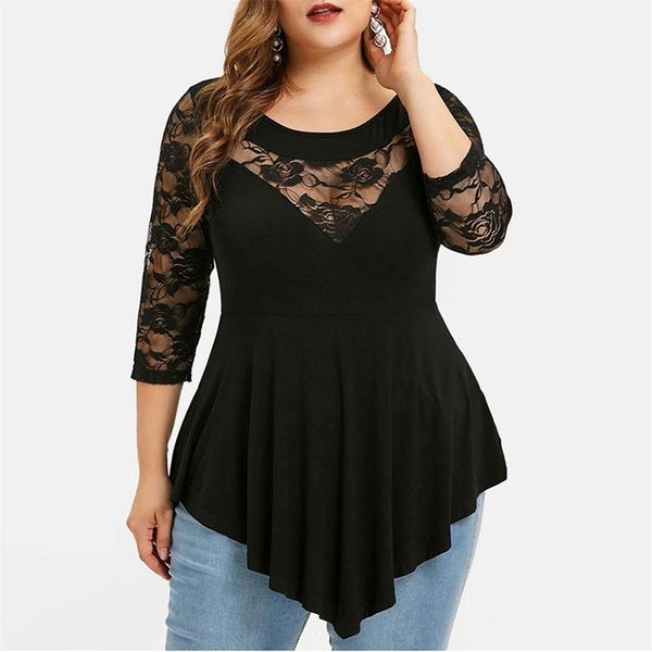 plus size 5xl floral lace hollow out tunic blouse shirt women spring autumn big ruffles irregular blusas 220628, White
plus size 5xl floral lace hollow out tunic blouse shirt women spring autumn big ruffles irregular blusas 220628, White