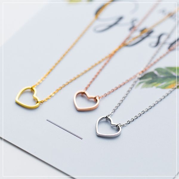 modian 3 color fashion romantic simple hearts pendant necklaces for women 100 925 sterling silver charm anniversary jewelry 220722 
modian 3 color fashion romantic simple hearts pendant necklaces for women 100 925 sterling silver charm anniversary jewelry 220722