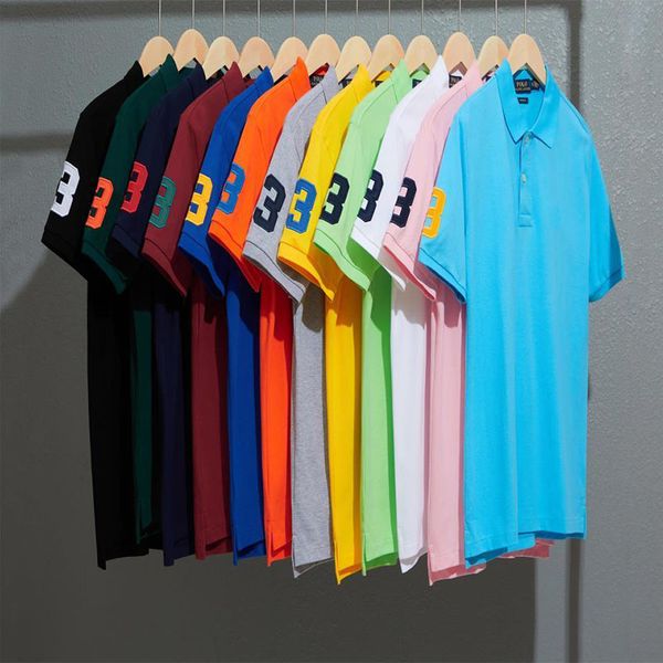 men's polos big horse embroidery short sleeve summer anti-wrinkle black and white polos tees mens clothing top, White;black
men's polos big horse embroidery short sleeve summer anti-wrinkle black and white polos tees mens clothing top, White;black
