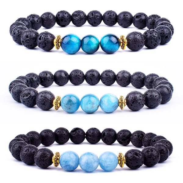 fashion lava aquamarine bracelets men energy nature blue apatite beads chakra bracelets women yoga oil diffuser jewelry pulsera, Black
fashion lava aquamarine bracelets men energy nature blue apatite beads chakra bracelets women yoga oil diffuser jewelry pulsera, Black