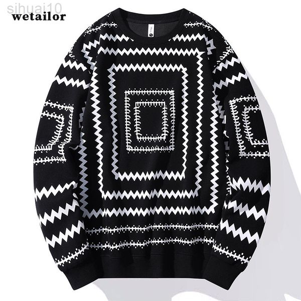 casual losse sweater mannen streetwear harajuku college lange mouw unieke 3d patroon vertigo patroon creatieve mode l220730, Black
casual losse sweater mannen streetwear harajuku college lange mouw unieke 3d patroon vertigo patroon creatieve mode l220730, Black