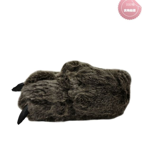 indoor slippers warm winter home slippers shoes bear paw leopard claw plush bag with cotton slippers brown hair 201026, Black
indoor slippers warm winter home slippers shoes bear paw leopard claw plush bag with cotton slippers brown hair 201026, Black