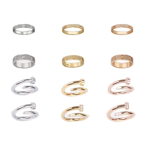 women lovers couple diamond rings titanium steel love ring men and miss rose gold jewelry for lover rings designer-cartdesigne aaa+ d1999, Silver
women lovers couple diamond rings titanium steel love ring men and miss rose gold jewelry for lover rings designer-cartdesigne aaa+ d1999, Silver