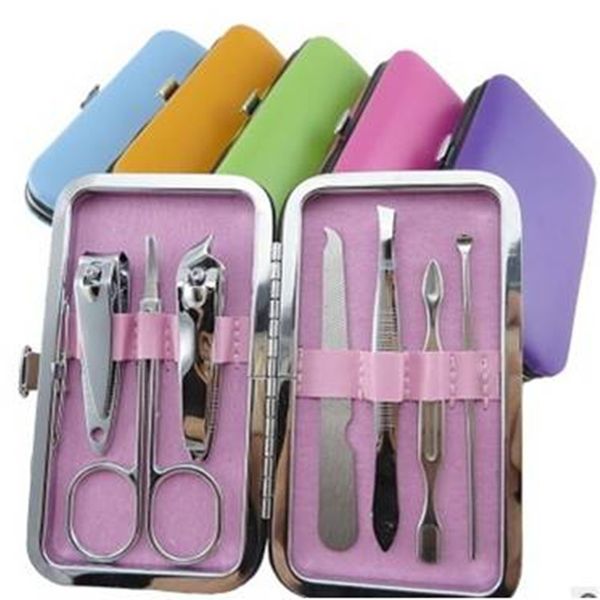 7pcs/set portable stainless steel nail clipper kits nail tools care scissor tweezer knife ear pick manicure sets tool
7pcs/set portable stainless steel nail clipper kits nail tools care scissor tweezer knife ear pick manicure sets tool