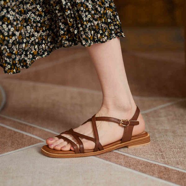 sandals leather summer sandals women's head 34 flat heel cross strap solid color casual shoes 4hi5, Black
sandals leather summer sandals women's head 34 flat heel cross strap solid color casual shoes 4hi5, Black