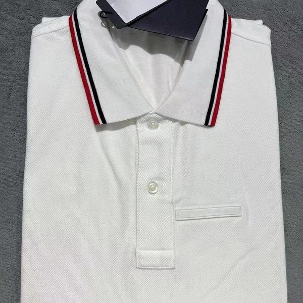 or046 luxury designer summer men's polo shirt triangle pattern lapel short sleeve t shirt business casual jacket top, White;black
or046 luxury designer summer men's polo shirt triangle pattern lapel short sleeve t shirt business casual jacket top, White;black