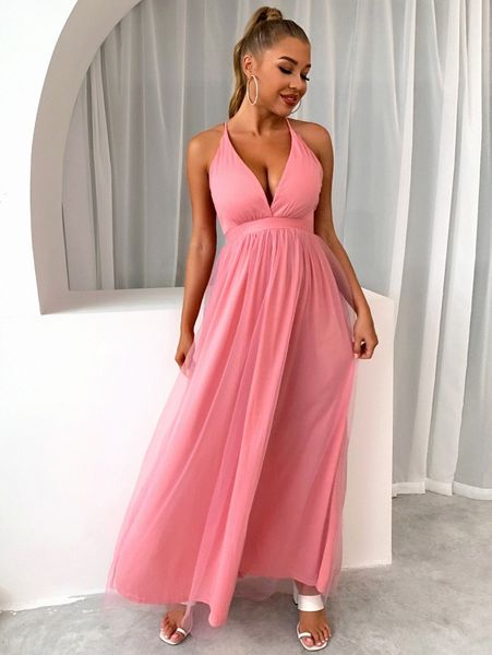 joyfunear plunging neck crisscross back mesh cami prom dress 63s0#, Black;gray
joyfunear plunging neck crisscross back mesh cami prom dress 63s0#, Black;gray