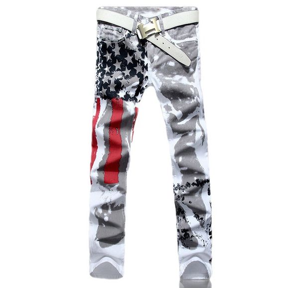 men's jeans american flag printed high stretch slim fit casual five-pointed star red stripe plus-size pants fashion trousers, Blue
men's jeans american flag printed high stretch slim fit casual five-pointed star red stripe plus-size pants fashion trousers, Blue