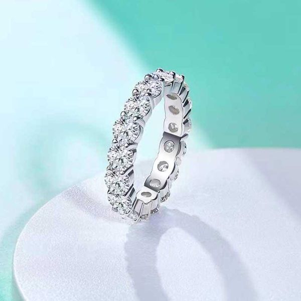 cluster rings trendy 4mm d color vvs1 round moissanite eternity band white gold plated 925 sterling silver wedding ring anniversary gift, Golden;silver
cluster rings trendy 4mm d color vvs1 round moissanite eternity band white gold plated 925 sterling silver wedding ring anniversary gift, Golden;silver