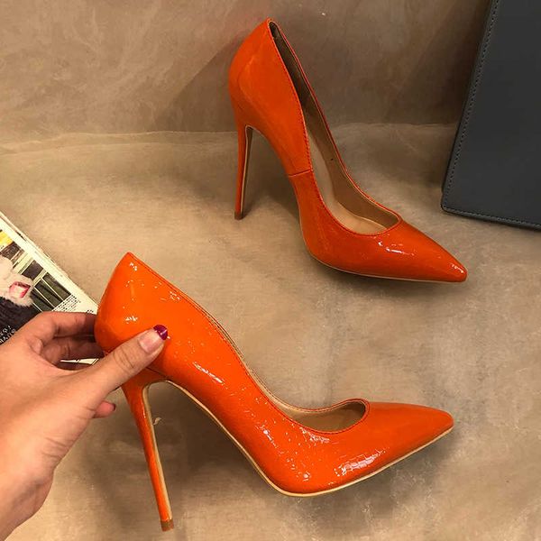 fashion women designer brand new orange patent leather point toe high heels pumps shoes stiletto 3343cm 12cm 10cm casual shoe, Black
fashion women designer brand new orange patent leather point toe high heels pumps shoes stiletto 3343cm 12cm 10cm casual shoe, Black