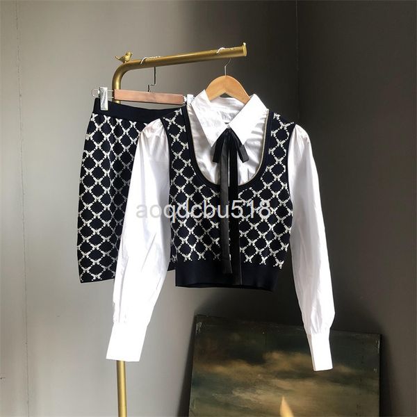 two piece dress non market fashion knitted suit early spring style celebrity temperament short + a-line skirt two piece set, White
two piece dress non market fashion knitted suit early spring style celebrity temperament short + a-line skirt two piece set, White
