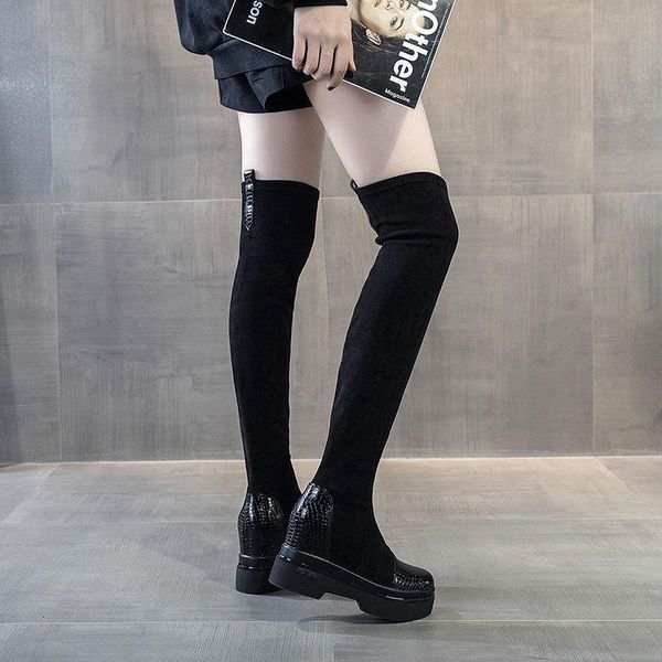 boots 2022 autumn/winter plus velvet over the knee for girls children thick sole inner heightening casual women' elastic, Black;grey
boots 2022 autumn/winter plus velvet over the knee for girls children thick sole inner heightening casual women' elastic, Black;grey