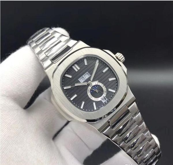 10 colors watches 5726 nautilus mechanical automatic men watch moon phase 24h stainless steel all functions work 40.5mm, Slivery;brown
10 colors watches 5726 nautilus mechanical automatic men watch moon phase 24h stainless steel all functions work 40.5mm, Slivery;brown