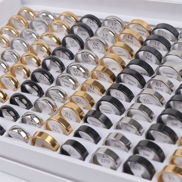 fashion simple smooth stainless steel rings jewelry for women men party gifts width 2-8mm mix color wholesale 17-21mm 50pcs/lot, Golden;silver
fashion simple smooth stainless steel rings jewelry for women men party gifts width 2-8mm mix color wholesale 17-21mm 50pcs/lot, Golden;silver