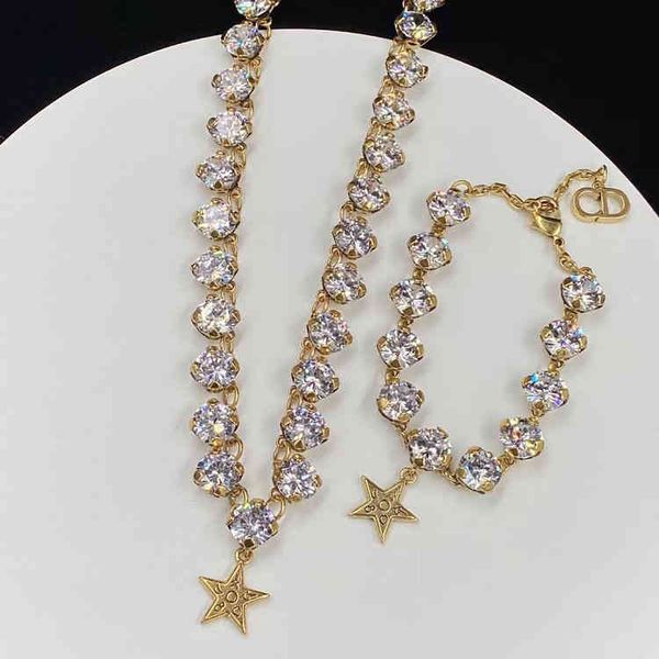2022 factory wholesale new di home crystal star necklace made of old full diamond chain body female bracelet jewelry, Silver
2022 factory wholesale new di home crystal star necklace made of old full diamond chain body female bracelet jewelry, Silver