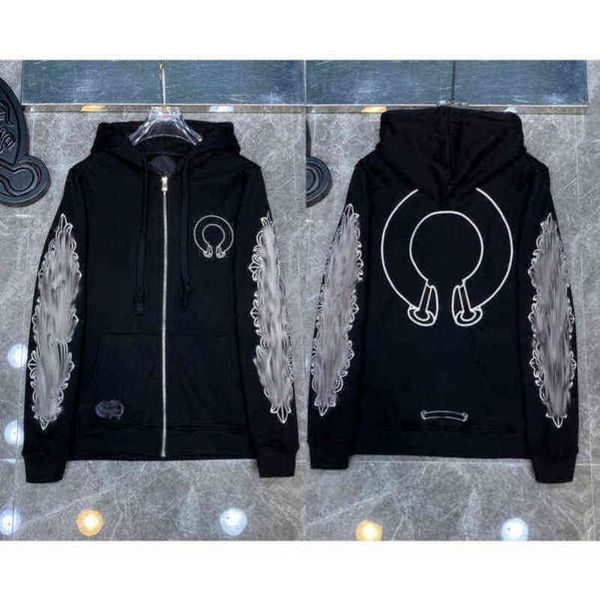 classic luxury designer fashion hoodies mens zipper ch horseshoe sanskrit cross print pullover hooded sweatshirts sweater woman loose jackts, Black
classic luxury designer fashion hoodies mens zipper ch horseshoe sanskrit cross print pullover hooded sweatshirts sweater woman loose jackts, Black