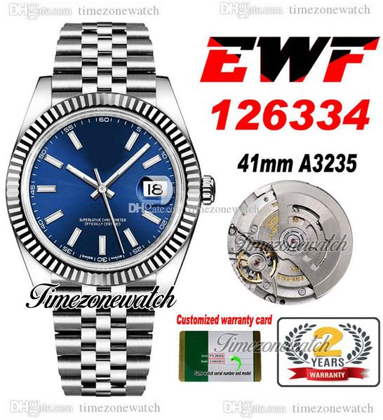 ewf 41 126334 a3235 automatic mens watch fluted bezel blue dial white stick markers jubileesteel bracelet with same serial card super editio, Slivery;brown
ewf 41 126334 a3235 automatic mens watch fluted bezel blue dial white stick markers jubileesteel bracelet with same serial card super editio, Slivery;brown