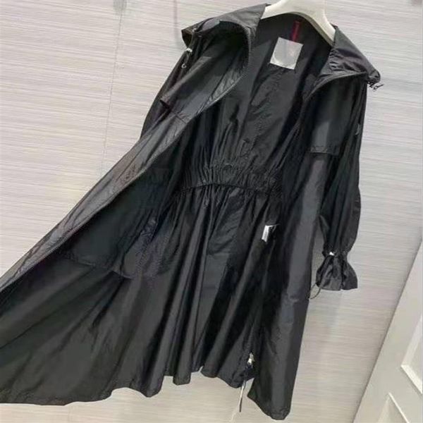 women long nylon jackets hooded applique girl parka designer lady side pocket front zipper belt outwears2920, Black;brown
women long nylon jackets hooded applique girl parka designer lady side pocket front zipper belt outwears2920, Black;brown