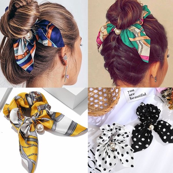 chiffon bowknot silk hair scrunchies women pearl ponytail holder hair ties rope rubber bands headwear hair accessories, Silver
chiffon bowknot silk hair scrunchies women pearl ponytail holder hair ties rope rubber bands headwear hair accessories, Silver