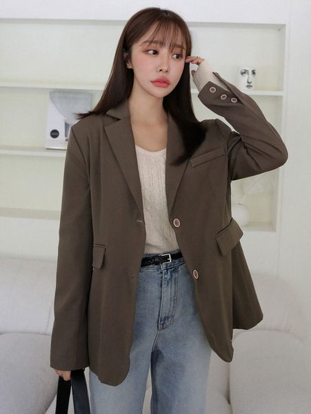 dazy single breasted slit back blazer a2nc#, White
dazy single breasted slit back blazer a2nc#, White