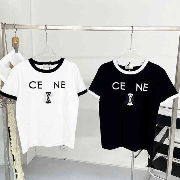 spring and summer new capsule series ce letter printing black and white color matching round neck casual couple fashion brand short
spring and summer new capsule series ce letter printing black and white color matching round neck casual couple fashion brand short