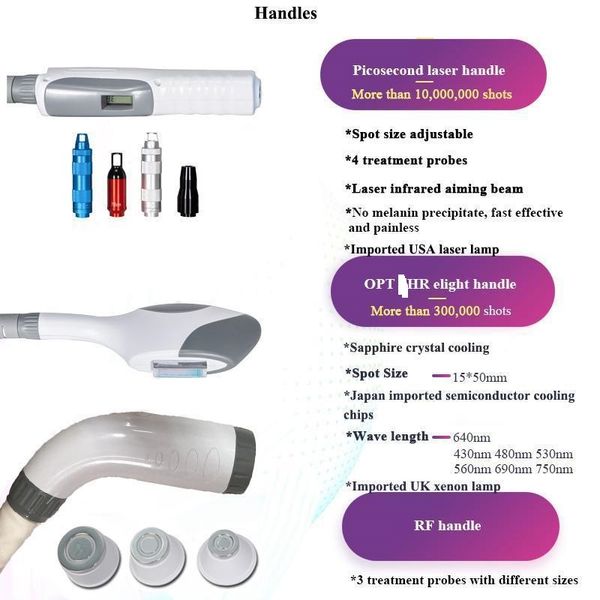 pico q switch nd yag laser 755 fast hair removal opt ipl tattoo remover radio frequency skin lifting machines 3 handles, Black
pico q switch nd yag laser 755 fast hair removal opt ipl tattoo remover radio frequency skin lifting machines 3 handles, Black